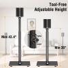 ELIVED Speaker Stands for Sonos Era 100 and Sonos One, One SL, Play:1, Height Adjustable 35"- 43.4" Speaker Stands Pair, Surround Sound Speaker Stand with Cable Management, 11 LBS Loading, YD5036 view 3