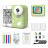 Camnoon Kids Instant Print Camera 1080P Digital Camera for Kids 2.4 Inch IPS Screen 10X Zoom with Thermal Printing Paper Color Pens Neck Strap 32GB TF Card Birthday Festival Gift for Children view 1
