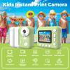 Camnoon Kids Instant Print Camera 1080P Digital Camera for Kids 2.4 Inch IPS Screen 10X Zoom with Thermal Printing Paper Color Pens Neck Strap 32GB TF Card Birthday Festival Gift for Children view 2