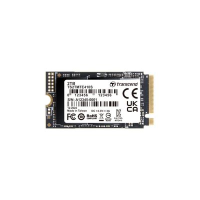 Transcend MTE410 2TB M.2 2242 SSD, Up to 5000MB/s, PCIe Gen4x4 NVMe 3D TLC for Ultra-Thin Laptops/Lenovo Legion Go/Yoga Gen 6/ASUS ExpertBook/ZenBook/Mini PC/DRAM-Less Design for Low Power Consumption