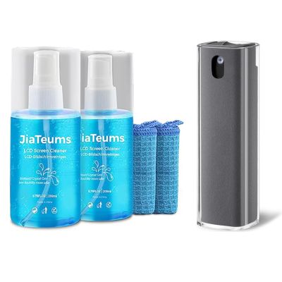 JiaTeums Car Screen Cleaner, Non-Drip Laptopn Cleaning Spray with Wipe Cloth for LCD LED,Touchscreen Mist Cleaner Spray