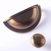 LEIXIUSM Shell Ear Shaped Gold Knob Handle Cabinet Closet Cupboard Door Drawer Semicircular Pull Handles 1Pcs (Color : Gold) view 3