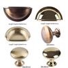 LEIXIUSM Shell Ear Shaped Gold Knob Handle Cabinet Closet Cupboard Door Drawer Semicircular Pull Handles 1Pcs (Color : Gold) view 4