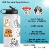 100 Pcs Cat and Dog Stickers for Kids, Cute Stickers for Water Bottle Laptop Scrapbook, Waterproof Cat Dog Mixed Sticker Pack for Girls Boys Women Men view 2