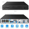 OOSSXX 8.0/4K Megapixel 8-Channel POE NVR Network Video Recorder, Supports up to 8 x 8MP/4K IP Cameras, Max to 8TB Hard Drive (3TB HDD Included) view 2