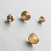 LEIXIUSM 1Pcs Brass Light Luxury Cabinet Door Handle Single Hole Flared Drawer Knob Handles (Color : Small) view 1