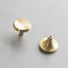 LEIXIUSM 1Pcs Brass Light Luxury Cabinet Door Handle Single Hole Flared Drawer Knob Handles (Color : Small) view 4