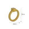 LEIXIUSM Door Kitchen Hardware Cupboard Knobs,2Pack Brushed Brass Cabinet Drawer Dresser Ring Pulls Furniture Knobs Gold Kitchen Cupboard Wardrobe Door Ring Pull Handles Copper (Color : Gold) view 3