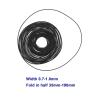 YINETTECH 50pcs Recorder Rubber Belt 35-190mm Mix Square Cassette Tape Machine Belt Repair Assorted Belt for Recorder Walkman Repeater DVD Drive view 4