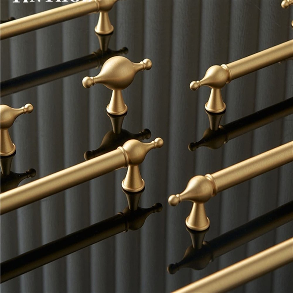 LEIXIUSM Brass Cabinet Handle Kitchen Cupboard Door Pulls Furniture Handle T Bar Cabinet Hardware Drawer Handles 1Pcs (Color : C-4942-224)