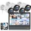 All-in-One Security System 4K Outdoor Wired Security Camera System, Home Video Surveillance Systems, Wired Cameras for Home Security view 1