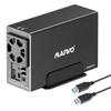 MAIWO Dual Bay Hard Drive RAID Enclosure with Cooling Fan for 2.5/3.5 inch SATA SSD/HDD, 5Gbps USB 3.0 HDD Enclosure, 48TB Capacity, RAID 0/1/JBOD/PM, Aluminum Case view 1
