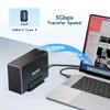 MAIWO Dual Bay Hard Drive RAID Enclosure with Cooling Fan for 2.5/3.5 inch SATA SSD/HDD, 5Gbps USB 3.0 HDD Enclosure, 48TB Capacity, RAID 0/1/JBOD/PM, Aluminum Case view 2