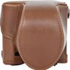 A7C II Case, BolinUS Handmade PU Leather Fullbody Camera Case Bag Cover for Sony Alpha A7C II Bottom Opening Version + Neck Strap + Mini Storage Bag (Coffee) view 1