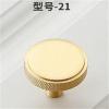 LEIXIUSM Modern Simple Design Pure Copper Handle Wardrobe Cabinet Door Drawer Single Hole Knob Handles Golden Light Luxury Brass Pulls 1Pcs (Color : S-35mm) view 2
