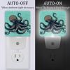 KikandKo Nautical Octopus Night Light for Kids LED Night Light Plug in Wall, Dusk to Dawn Sensor for Nursery Night Light, Children, Room Decor view 2