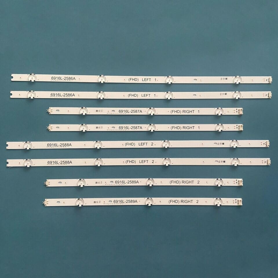 YUNPHUN Kit/8pcs TV LED Strips Fit for 49LH6000-SB 49LH600T 49LH600V 49LH600Y 49LH6600, 284507779319