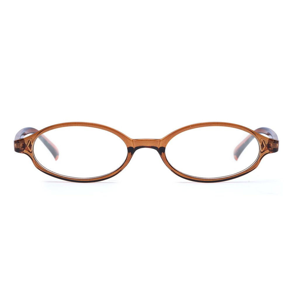 IGnaef Retro Oval Fashion Glasses for Women Fake Clear Blue Light Blocking Glasses Y2K for Cosplay IF13140