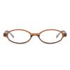 IGnaef Retro Oval Fashion Glasses for Women Fake Clear Blue Light Blocking Glasses Y2K for Cosplay IF13140 view 1