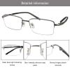 LAMBBAA Accessories Glasses Titanium Frame Glasses Classic Computer Flexible Anti Eyestrain For Men Women view 2