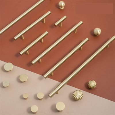 LEIXIUSM Brass D12mm Cabinet Handles Furniture Drawer Pulls Drawer T Bar Kitchen Pulls Furniture Handle Hardware 1Pcs (Color : C-0431-ping)