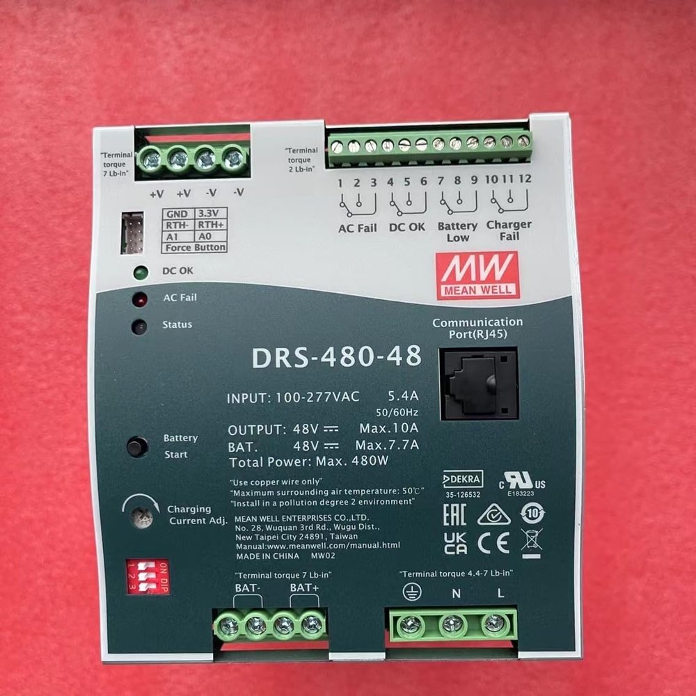 Mean Well DRS-480-48 480W All-in-One Intelligent Security Power DRS-480 48V 7.7A