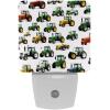 KikandKo Tractors Pattern Night Light for Kids LED Night Light Plug in Wall, Dusk to Dawn Sensor for Nursery Night Light, Children, Room Decor view 1