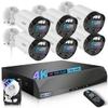 130 Ultra Wide-Angle & 2-Way Audio 4K Outdoor Wired Security Camera System, Wired Home Security Camera System, Home Video Surveillance System view 1