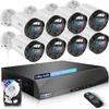 130 Ultra Wide-Angle & 2-Way Audio Outdoor Wired Security Camera System, Wired Home Security Camera System, Home Video Surveillance System view 1