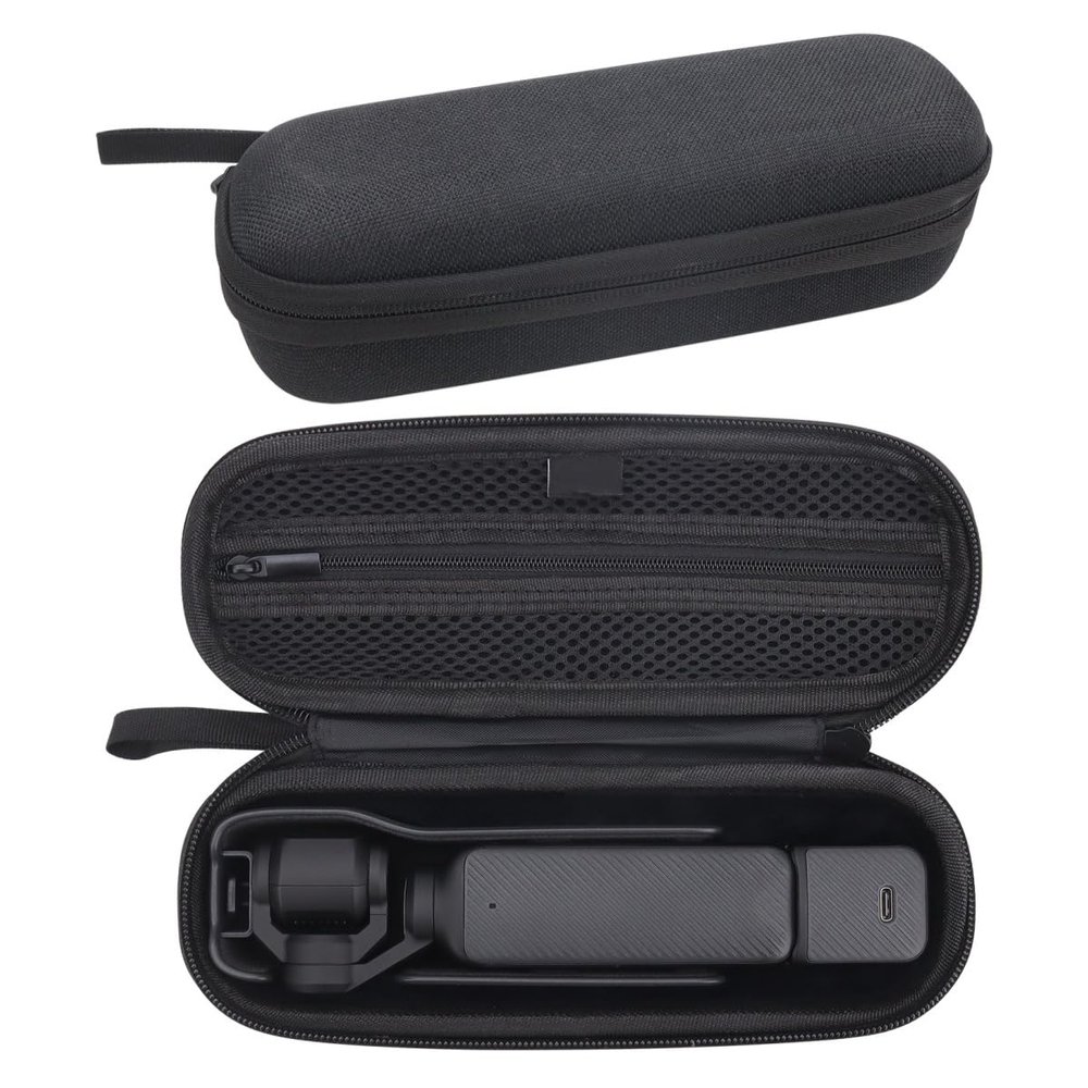 PALUMMA Portable Carrying Case for DJI OSMO Pcoket3, EVA Hard Shell Storage Case for DJI OSMO Pcoket3 Accessories, Black