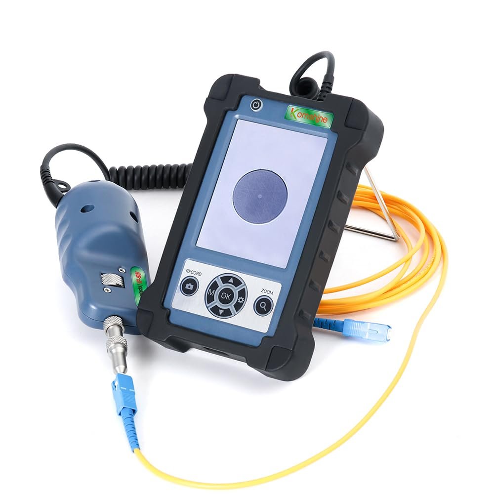 Musksulod KIP-600V Portable Microscope 400x Fiber Optic End Face Inspection Fiber Connector End Face Detector