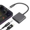 2 in 1 Apple Dongle Headphone Jack and Charger, Lightning to 3.5mm Jack Audio Adapter, iPhone Microphone Adapter for Live-Streaming, Charger Lightning Splitter Dongle for iPhone 14/13/12/11/ iPad/iOS view 1