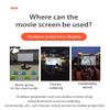 4:3 Hight-Density Projector Screen 100/120/150 Inch 1080P 3D 4K HD Portable Foldable Projection Movies Screen (Size : 72 inch) view 4