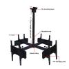QICBYING 4 Sides TV Ceiling Mount Bracket, Adjustable Tilt & Swivel TV Ceiling Mount, LCD TV 360 Degree Rotating Frame, for 32-65 Inch TVs, Support 4 Screens view 2