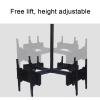 QICBYING 4 Sides TV Ceiling Mount Bracket, Adjustable Tilt & Swivel TV Ceiling Mount, LCD TV 360 Degree Rotating Frame, for 32-65 Inch TVs, Support 4 Screens view 4