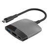 Multi-Function Portable Docking Station USB C to 4K HDMI-Compatible USB 3.0 PD for MacBook Pro (Color : Black Grey) view 1