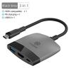 Multi-Function Portable Docking Station USB C to 4K HDMI-Compatible USB 3.0 PD for MacBook Pro (Color : Black Grey) view 2
