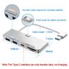 Multifunctional USB Splitter,Aluminum Alloy USB 3.0 Hub Adapter Splitter with SD/TF Card Reader view 2