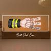 Dad's Team Fist Bump Personalized Acrylic LED Night Light, Custom Dad Night Light, Father's Day Christmas Birthday Gifts for Daddy, Papa, Grandpa, Husband, Fist Bump Night Light, Fathers Day Decor /2 view 2