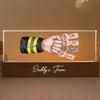 Dad's Team Fist Bump Personalized Acrylic LED Night Light, Custom Dad Night Light, Father's Day Christmas Birthday Gifts for Daddy, Papa, Grandpa, Husband, Fist Bump Night Light, Fathers Day Decor /2 view 4