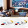PVO Projector WiFi Portable Mini Projectors 1080P, Phone Screen Can Be Mirrored to Video Projector via WiFi, Movie Projectors Compatible with Smartphone/ Tablet/ Laptop/TV Stick/PS/Type-C/USB Drive view 3
