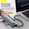 USB HUB Type C to Multi USB 3.0 4K HD PD 100W Port USB HUB Adapter Laptop USB Splitter USB 3.1 C HUB view 2