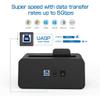 USB 3.0 to SATA Hard Drive Docking Station Pop Up Button, 2.5,3.5-inch HDD SSD Station UASP Support 10TB view 3