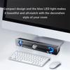 Computer Speaker 3W USB Wired Powerful Bar Stereo Subwoofer Bass Speaker Surround Sound Box for PC Laptop (Color : White) view 3