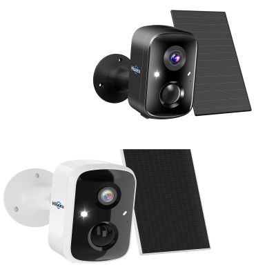 Hiseeu 2pcs Solar Security Camera
