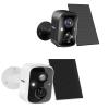Hiseeu 2pcs Solar Security Camera view 1