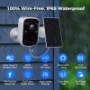 Hiseeu 2pcs Solar Security Camera view 4