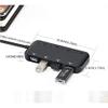 USB3.1 Hub HD+USB Adapter 3-in-1 Multi-Functional Laptop Splitter Converter Dock view 2