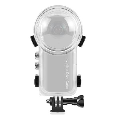 PULUZ Invisible Dive Housing Case for insta360 X3, 50m/164ft Waterproof Case Protective Underwater Dive Shell with Bracket Accessories, Transparent