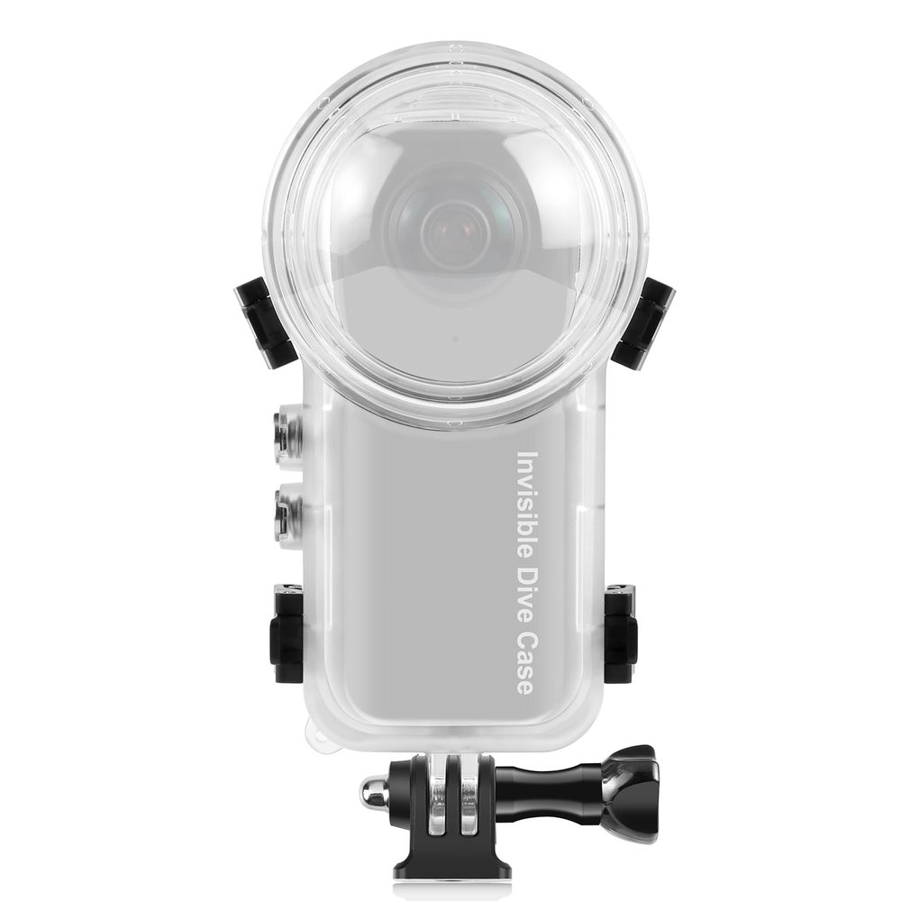 PULUZ Invisible Dive Housing Case for insta360 X3, 50m/164ft Waterproof Case Protective Underwater Dive Shell with Bracket Accessories, Transparent